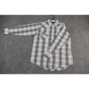 Plains Western Wear mens large buttown down shirt cowboy, rodeo, bar dance night